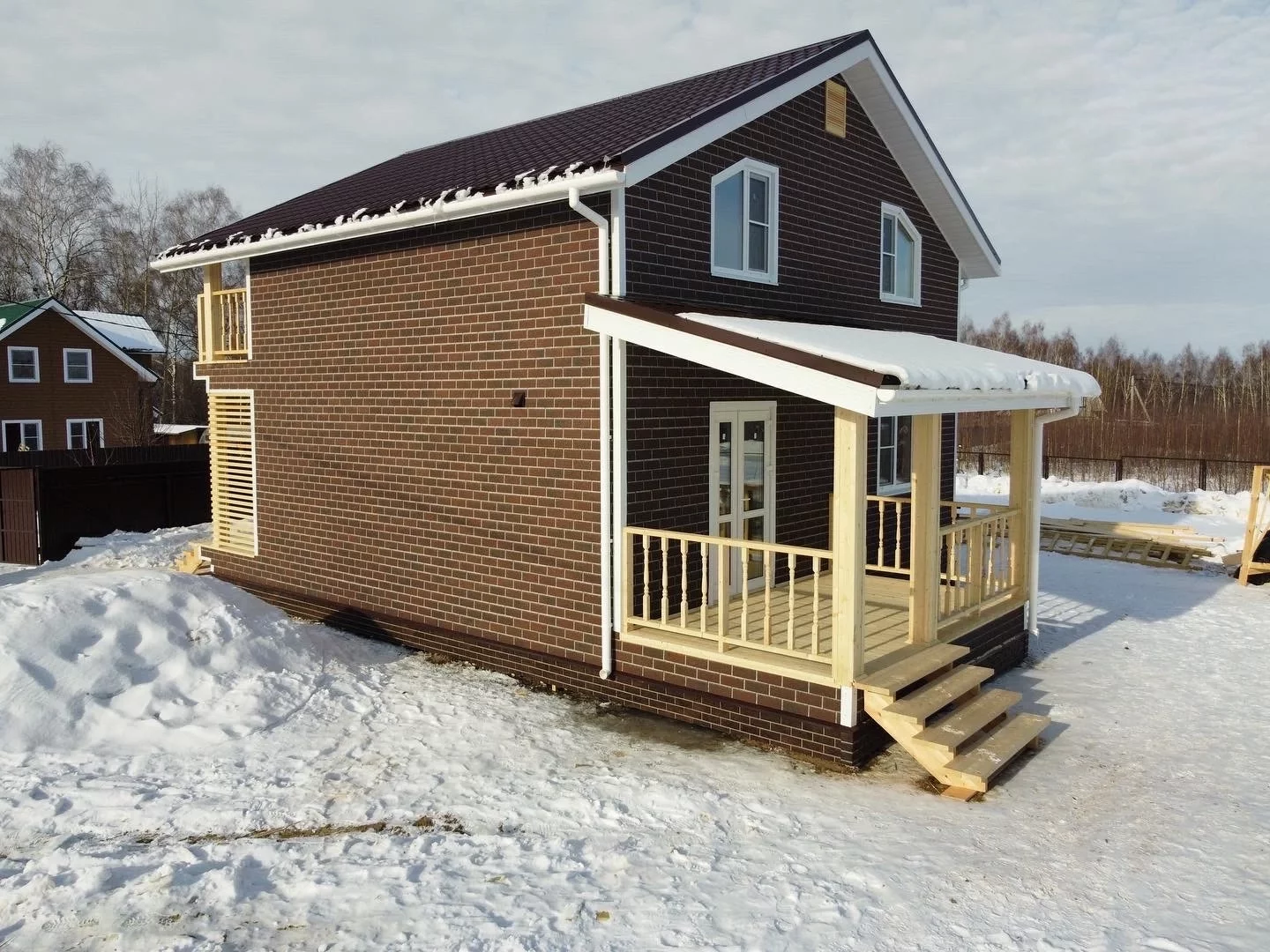 Каркасный дом 8х8 Индивидуальный проект